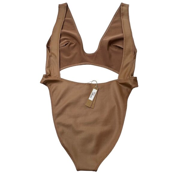 SKIMS Wet Jersey Cutout Bodysuit Sienna Womens XS - Picture 4 of 12